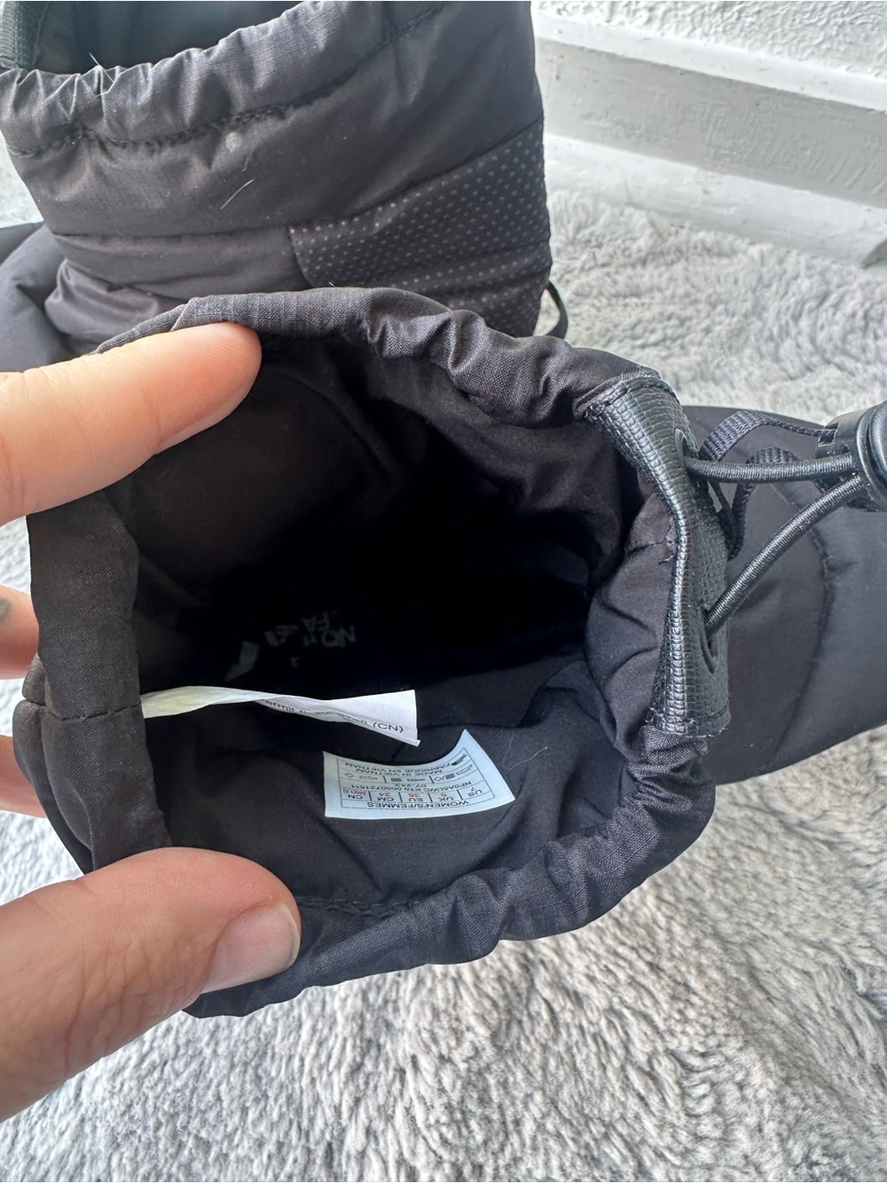 The North Face Insulated Puffer Boots Black Women’s Size 7 - Picture 3 of 4